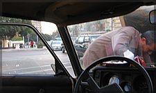 Magdy, the Mobinil employee trying to get his car to start after it had stalled in the middle of the intersection.