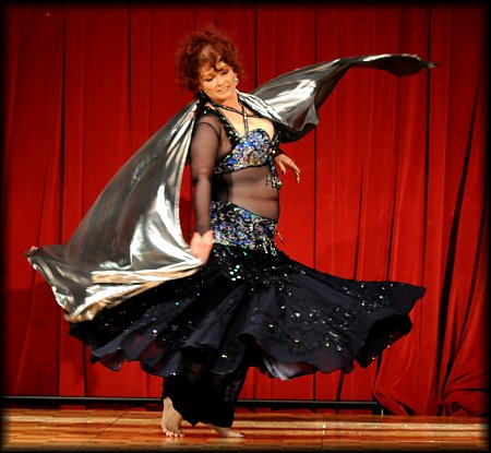 Dunia belly dances
