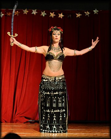 Malia of Half Moon Bay belly dances