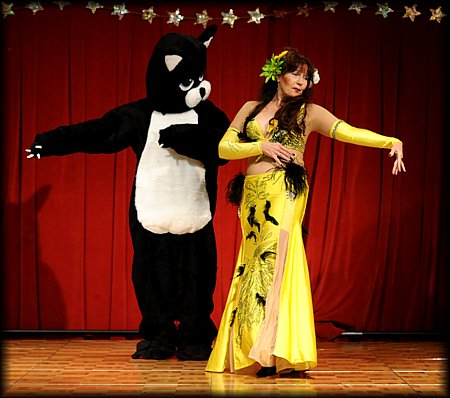 Nayia Hayal and John the Cat belly dances